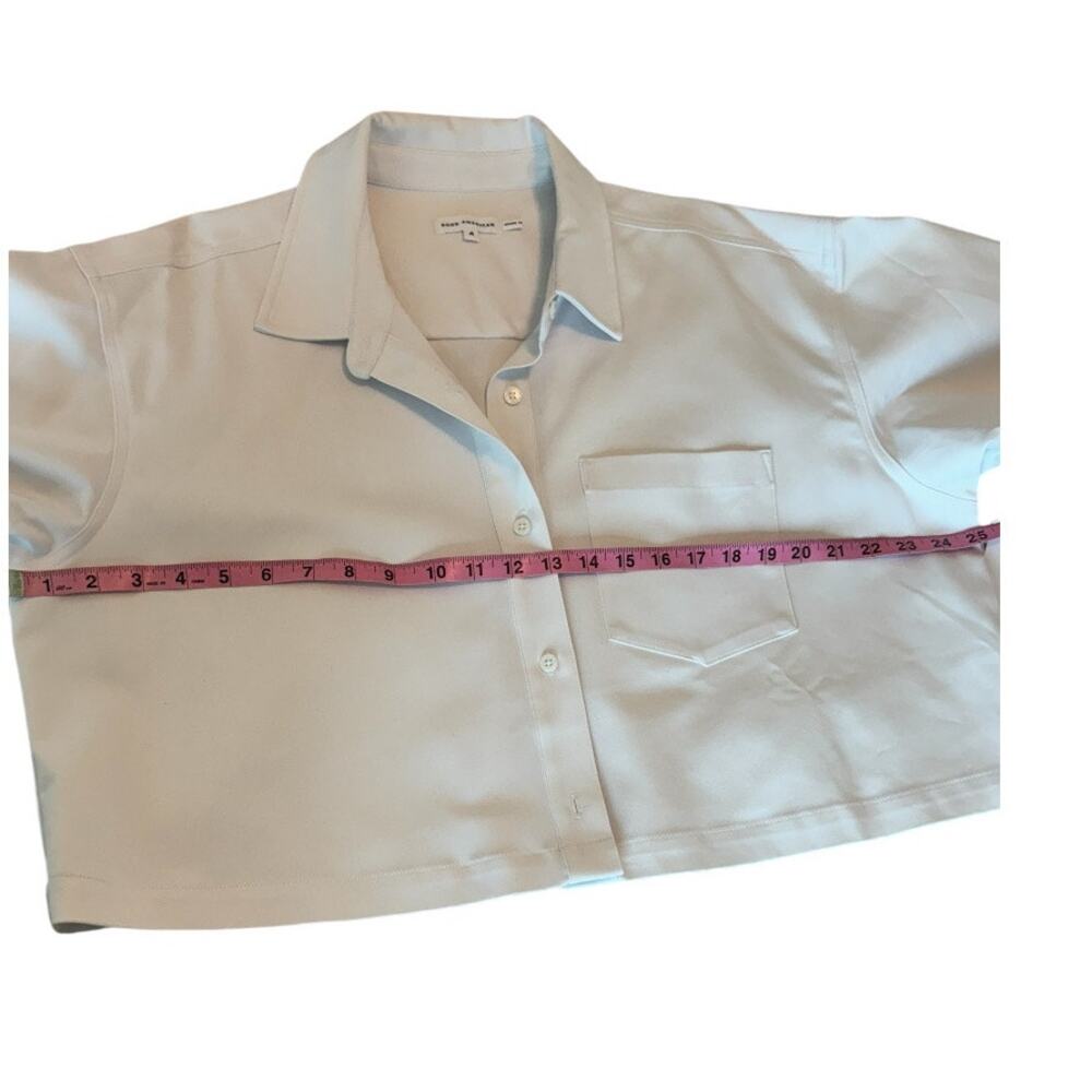 Good American White Cropped Shirt Size 4 (XL). White. - Picture 7 of 12